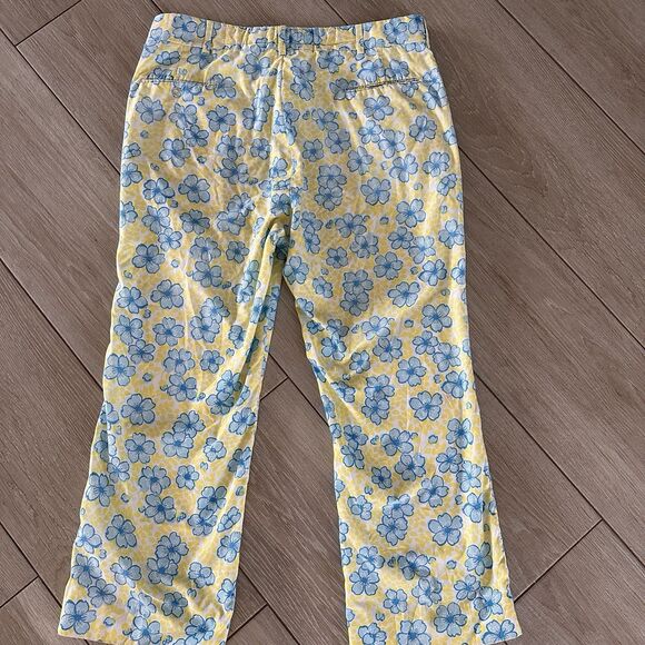 🤩RARE Lily Pulitzer men’s stuff Blue Yellow Floral Print size 37 x 27 - Picture 13 of 15